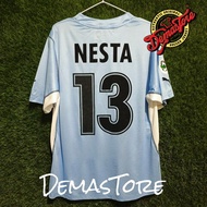 Original Authentic Rare Vintage S.S.Lazio Siemens Mobile Nesta #13 Matchworn Short sleeve Puma Match