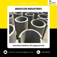 BUIS BETON 30x100cm SETENGAH LINGKARAN COR