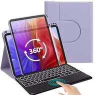 Wiresless Touchpad Backlit Keyboard Case for iPad Air 11 M3 2025 M2 2024 iPad 11th Generation (A16)