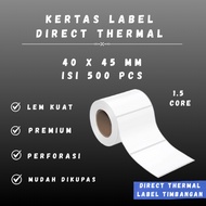 DT 40x45 - 1.5" @500 - 1Line SCALE LABEL CORE 1.5 INCH 40X45MM 40 X 45 MM 4X4.5 CM 4 X 4.5 CM BARCOD