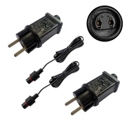 [lzdjlmy2ua] 2 Pieces Power Adapter with Extension Cable 12V LED Power Adapter LED Transformer IP44 