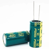 C Capacitor Electrolyte 10000uF 25V ตัวเก็บประจุ อิเล็กโทรไลต์ คาปาซิเตอร์