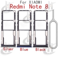 For Xiaomi Redmi Note 8 Sim Card Tray Slot Holder Card Holder Reader SD Slot Adapter Replacement Par