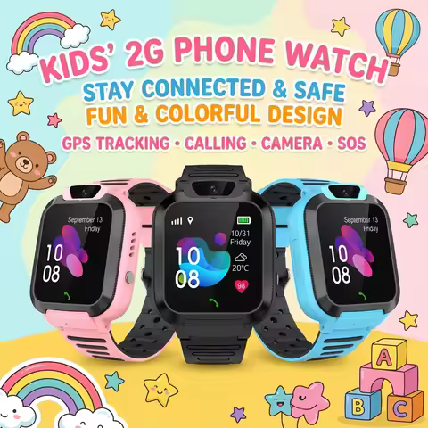 Kids Smart Watch 2G SOS LBS Tracker Location Phone Call Watch Camera IP67 Waterproof Smartwatch Chil