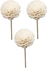 PRETYZOOM 3pcs Reed Diffuser Sticks Rattan Reed Fragrance Diffuser and Flower Replacement Refill Rattan Sticks Essential Oil Aroma Diffuser Sticks for Home Office Decor White