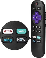 UrbanX Remote for TCL TV Model 55R635 and All Roku TV for Hisense TCL Sharp ONN Hitachi Element Westinghouse LG Sanyo JVC Magnavox Built-in Roku TV w/ 4 Keys (Netflix, Sling, Now, Hulu)