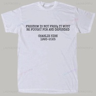 Charlie Kirk Freedom T-Shirt Justice For Unisex With RIP 1993 -
