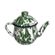 Teko Eskan Blirik Enamel Lurik Hijau Jadul 12cm/Teko Jadul Blirik/Eskan Jadul Motif Blirik 12cm