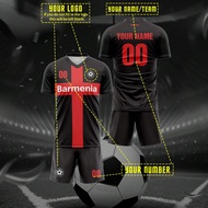 Customized Bayer Leverkusen Football Jersey With Personal Graphics, Logo, Name And Number, Unisex, B