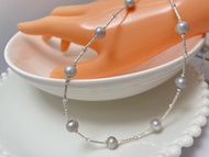 滿天星 天然海水珍珠 akoya 真多麻 華麗 項鏈