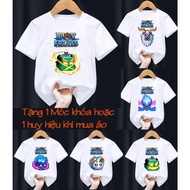 F169 Blox fruit game t-shirt white shirt printed with blox fruit images of great moves and Ma3339 S-