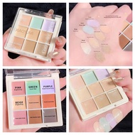 9 Colors Corrector Concealer Palette Multicolor High Face Lasting Long Makeup Cover O8t0