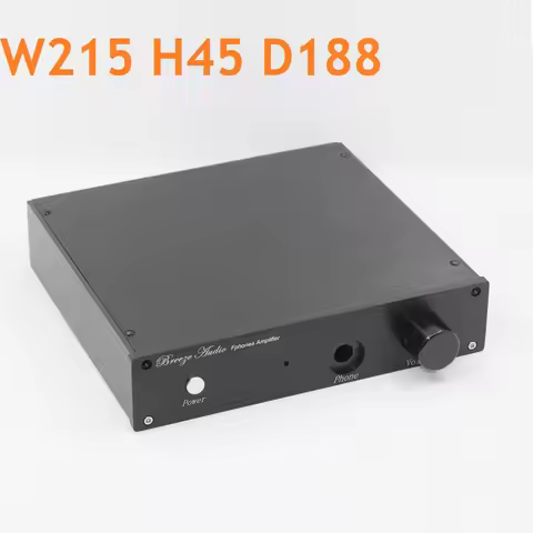 Earphone AMP Chassis DIY Tube Amplifier Housing Headphone Case W215 H45 D188 Isolated Box Enclosure