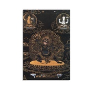 Tibetan Mahakala Thangka Paiting Tibetan Buddhism Classical Buddha Art Poster Canvas Painting Decor