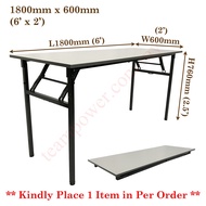 Folding Table 6'x2' / Foldable Table / Banquet Table / Training Table / Tuition Table / Study Table 