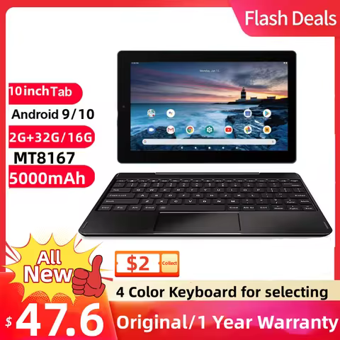 Newest 10.1 INCH RCT6 Tablet Android 10 MT8167 CPU 2GRAM+16GB/32GB ROM Dual Camera Quad Core Battery