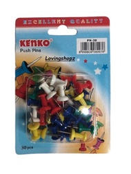 Kenko Push Pins  Paku Payung Kecil warna warni
