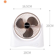 Touch Fashion Smart USB Fan 120° Kipas Besar 3 Level Wind Speed Portable Mini Fan Micro USB Rechargeable 4000mAh Battery