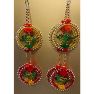 DECORATION PARROT THORANAM ( 2PCS )/ WEDDING DECO ITEMS/HANGING ITEMS/PARROT