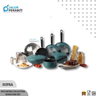 Supra non-stick aluminum retro pan set by renatta moeloek 9pcs cookware set new series RETRO
