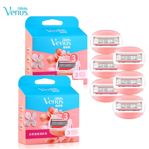 Gillette Venus ComfortGlide Womens Razor Blade Refills 3 Layers with Soap Bar Smooth Shaving Body Re