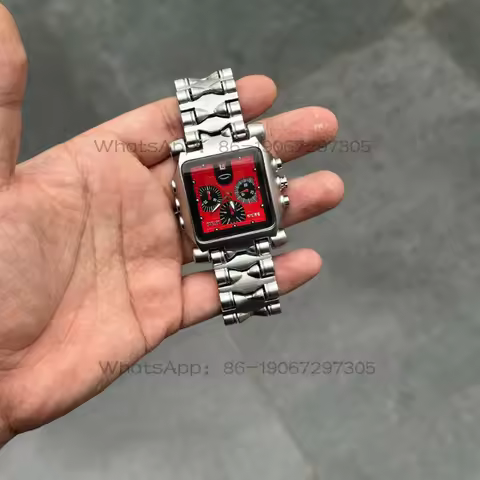 2026 New Original New Non-oakley Square Large Dial Waterproof Luminous Fashion Trend Men's Watch