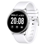 LuckyWd นาฬิกาอัจฉริยะ (สีขาว) รองรับภาษาไทย รองรับทั้ง Android และ iOS สัมผัสเต็มจอ Smart Watch KW19 Pro วัดชีพจร ความดัน นับก้าว เตือนสายเรียกเข้า Fitness Tracker นาฬิกา วัด ชีพจร นาฬิกาเด็ก นาฬิกาผู้ใหญ่ นาฬิกาข้อมือ นาฬิกาเด็กสมาทวอช วัดชีพจร 