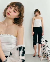 Margaux Shell Button Tube Top