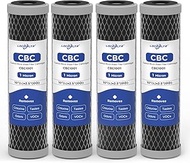1 Micron 10" x 2.5" Whole House Carbon Block Sediment Water Filter Cartridge Replacement for AO-WH-P