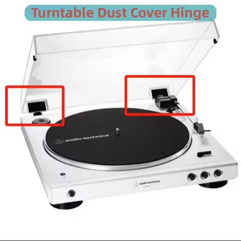Dust Cover Hinge For AT LP120 LP60X LP140 LP5 LP3 LP70X STANTON STR8-80 60 LP Vinyl Pickup Record Pl