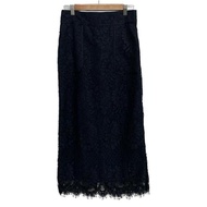 Ebure Skirt Size 3 dark Navy Lace Women Long Direct from Japan Secondhand