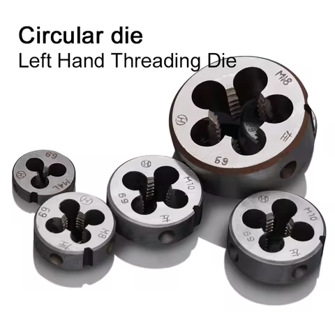 1pcs Left Hand Threading Die Metric screw manual tap Dies Tools for Metalworking M3 M4 M5 M6 M8 M10 