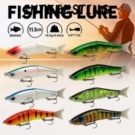INTERESTING Fishing Lure Bait, Bionic 18.5g Swimbait, Professional Softtail 11.5CM 2-section Glide H