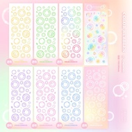 Galicici Hologram Glitter Photocard Deco Journal Sticker BUBBLE STICKER Glitter Decorative Sticker