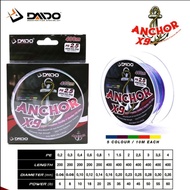 SENAR DAIDO ANCHOR X9 MULTI COLOR PE 0.2 SAMPAI PE 4.0 - 200M PE0.4