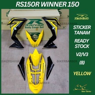 [READY STOCK] COVERSET/BODYSET HONDA RS150/RS150R V2 WINNER 150 (8) YELLOW