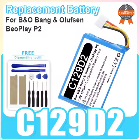 Replacement Battery For B&O Bang & Olufsen BeoPlay P2 C129D2 Bluetooth Speaker