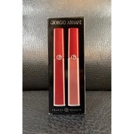 🔥GIORGIO ARMANI 奢華絲絨訂製唇釉兩入組 #400 #500