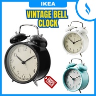 IKEA Classic Vintage Bell Clock for Desk Jam Loceng Vintage Klasik Dekad Plira White Black Turqoise