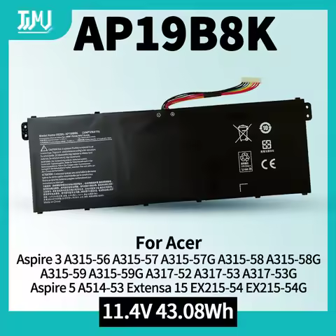 AP19B8K AP19B5K Battery for Acer Aspire 3 A315-56 A315-57G A315-58 A315-59G A317-52 A317-53 Aspire 5