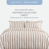 Epitex Urutora 1000TC Stone Wash Microfiber Dobby | Fitted Sheet Set | Bedsheet | Cadar | Epinova (w