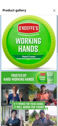 [英國直送］現貨！O'Keeffe's Working Hands Hand Cream 護手霜 96g