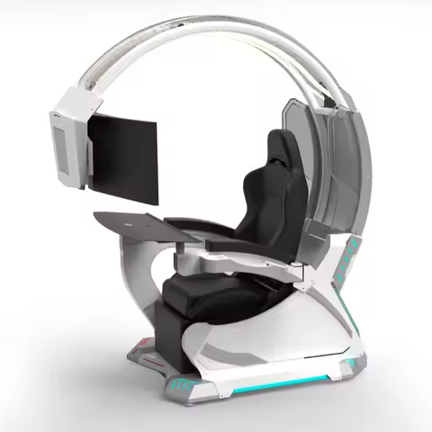 Custom Support 2 Screens Super Dream Pod Zero Gravity Recline Tilting PC Gaming Racing Chair Gaming 