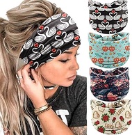 Valentine’s Day Headbands for Women Love Heart Knotted Headband XOXO Rose Headband Soft Cloth Hair B