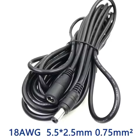 1m 3m 5m 10m 18AWG 5.5*2.5mm Extension Cable For XGIMI Projector H1S H2 Slim XHAD01 Z4 Z6 Extend Pow