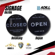 Acrylic Open Close Sign Board