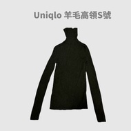 Uniqlo 羊毛黑高領 S號