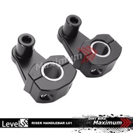 RAISER STANG SEPEDA MOTOR SPORT UNIVERSAL W175 R25 ADV VIXION GSX BYSON TIGER REVO CB 150R 22mm - 28