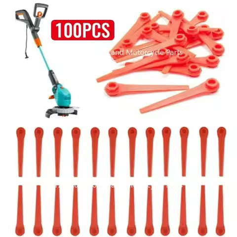100X Plastic Replacement For Gardena Grass Trimmer EasyCut Li-18/23R Plastic Trimmer Blades For Gard