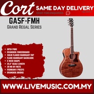 Cort Grand Regal GA5F-FMH Acoustic-Electric Guitar with Bag - Open Pore (GA5F FMH / GA5FFMH)
